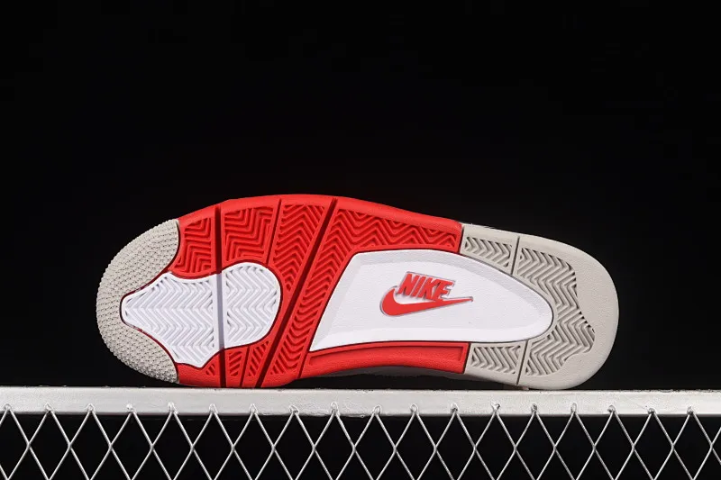 All categories Air Jordan Jordan series basketball shoes Air Jordan 4 foreign trade version Air Jordan 4 Retro "Fire Red" AJ4 Joe 4 white red flame red basketball shoes DC7770-160